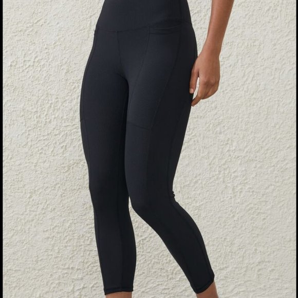 NWT Cotton On Curve Ribbed Leggings with Pockets - Picture 1 of 8